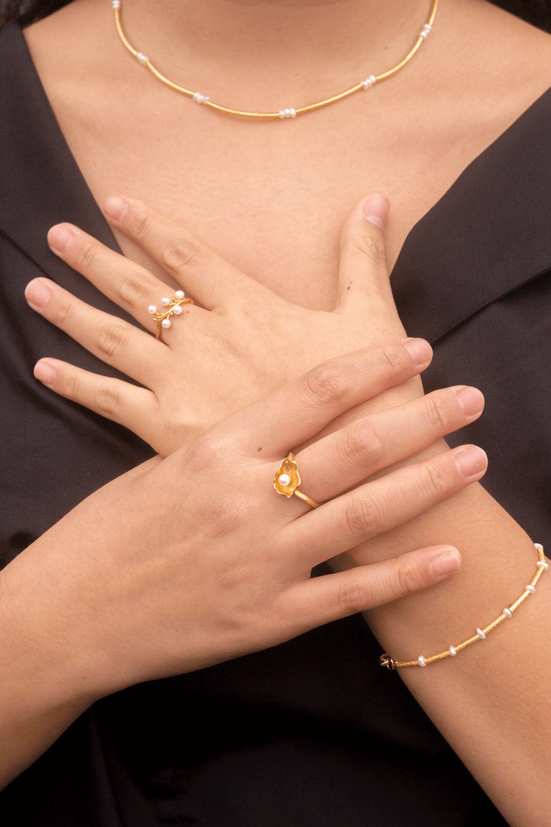 Blütenperle Ring