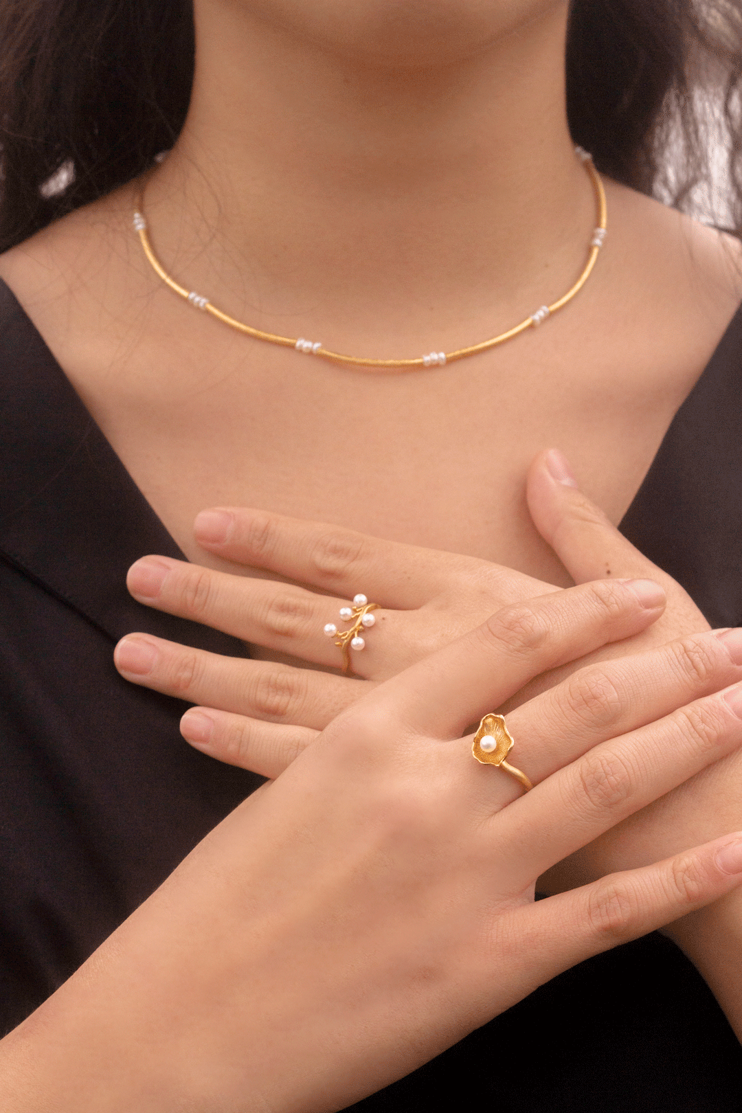 Blütenperle Ring