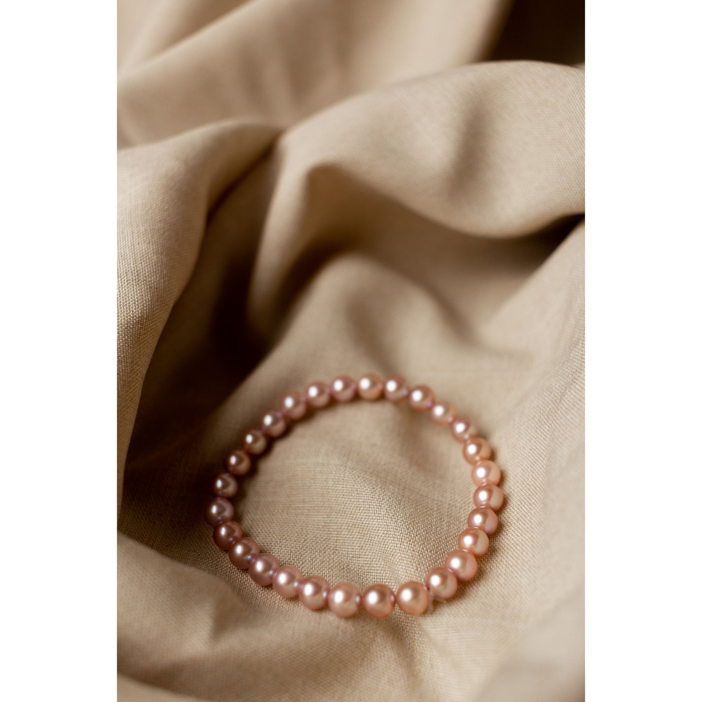 Süßwasserperlen Armband Rosa