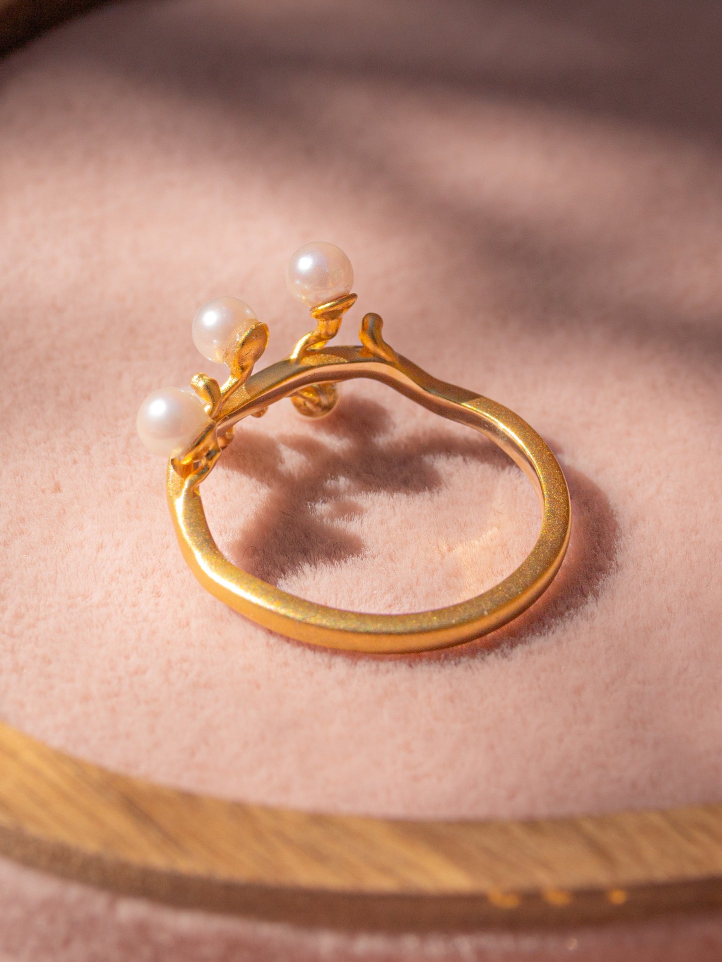 Perlenzweig Ring